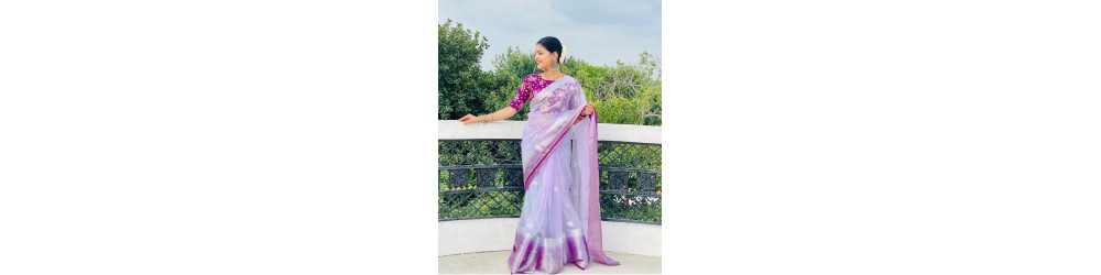 Sarees: New Arrivals: Nylon Organza Rs.475 to Rs.950